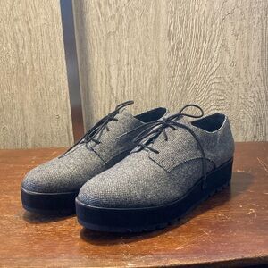 Eileen Fisher Eddy Shoe Size 10M Black/White Tweed